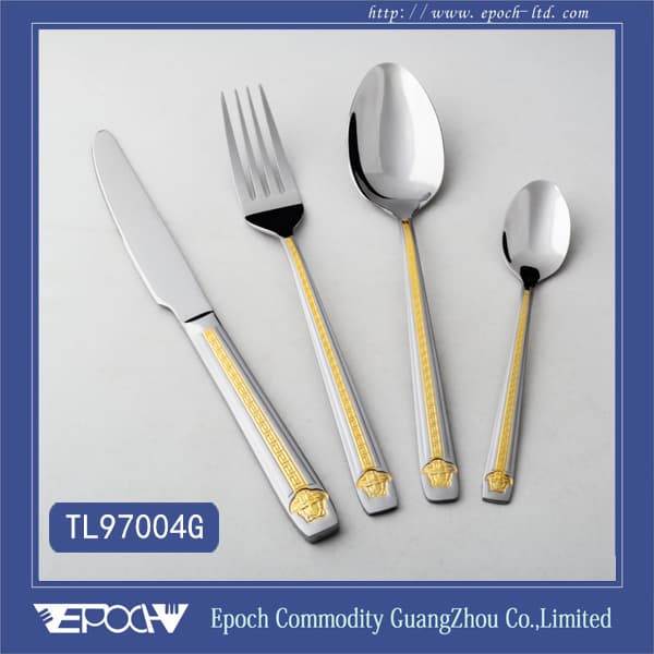 Factory Gold Plated Cutlery steel SetTL97004